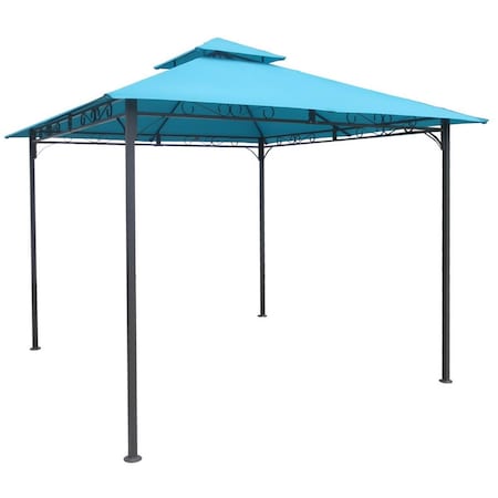 International Caravan Square Vented Canopy Gazebo, Aqua Blue YF-3136B-AB